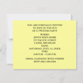 JAILHOUSE THEMED INVITATION HOST A POKIE PARTIJ KAART (Achterkant)