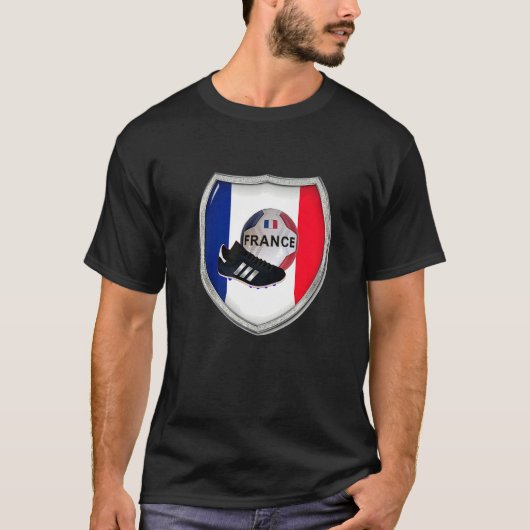 J'aime La France J'aime Le Football Maillot Pour L T-shirt (Voorkant)