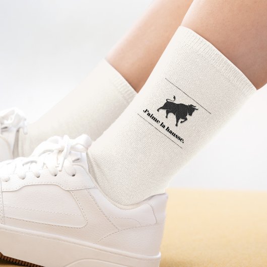 J'aime la Hausse. De bull van de beurs Sokken