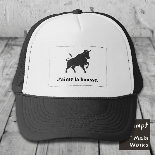 J'aime la Hausse. De bull van de beurs Trucker Pet