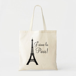 J'aime la Paris Ik hou van Paris Canvas tas