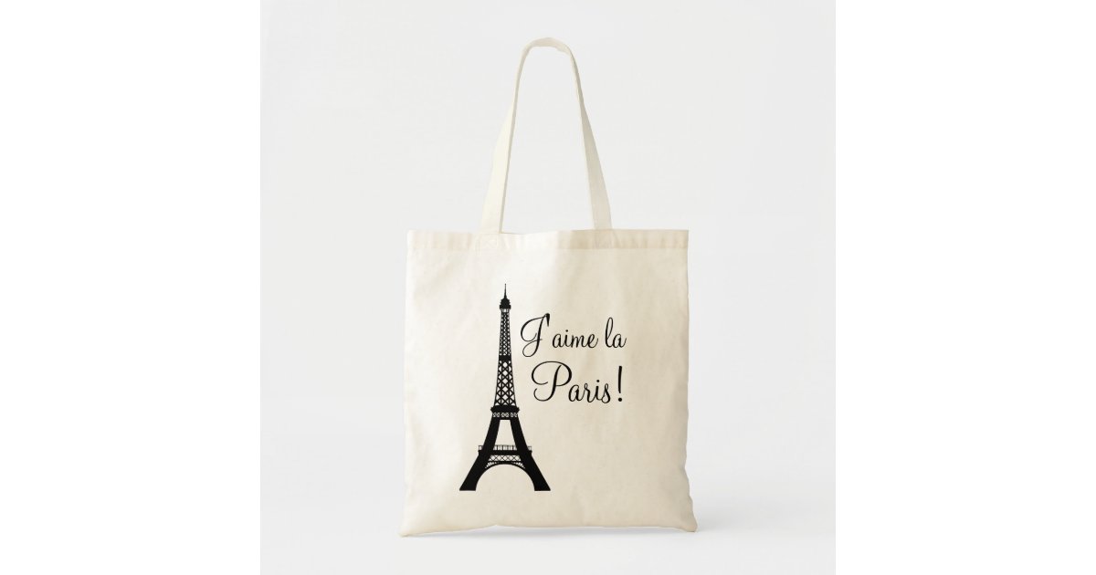 Verbeelding Plasticiteit gemeenschap J'aime la Paris Ik hou van Paris Canvas tas | Zazzle.nl