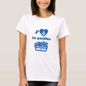 J'aime la poutine t-shirt (Voorkant)