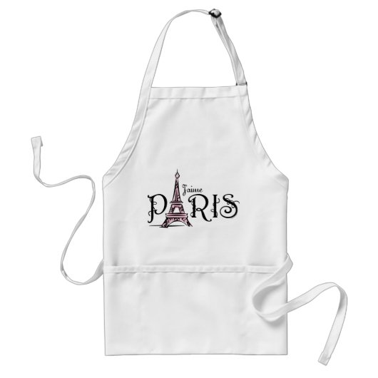 J'aime Paris Apron Standaard Schort (Voorkant)