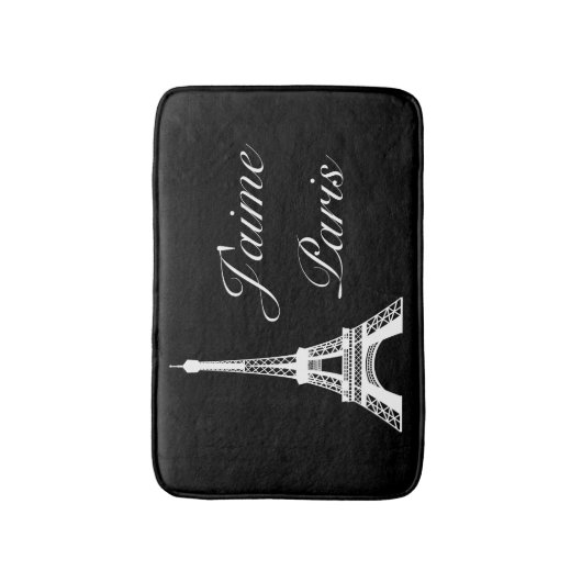 J'aime Paris Bath Mat (Voorkant Verticaal)