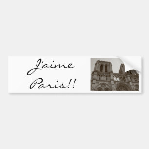 J'aime Paris Bumpersticker
