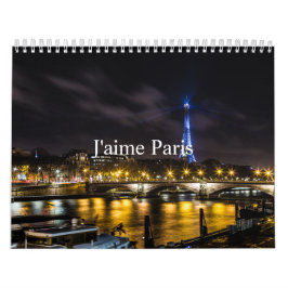 J'aime Paris Calendar Kalender