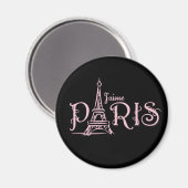 J'aime Paris (donkere) magneet (Voorkant / Achterkant)