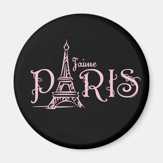 J'aime Paris (donkere) magneet (Voorkant)