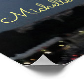 J'aime Paris Eiffeltoren bij nacht Poster (Hoek)