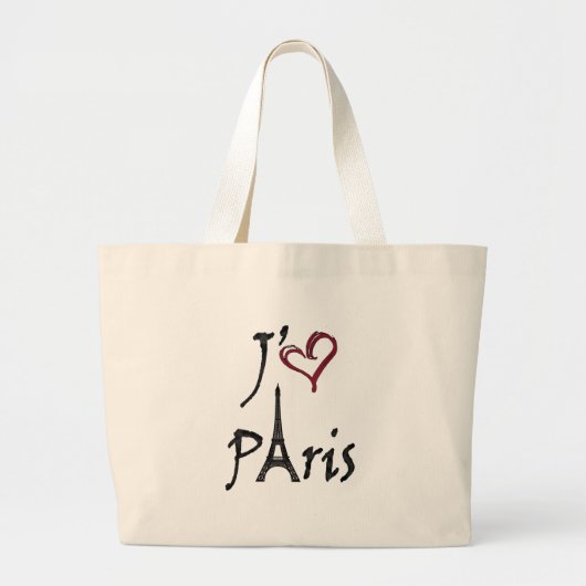 j'aime Paris Grote Tote Bag (Voorkant)