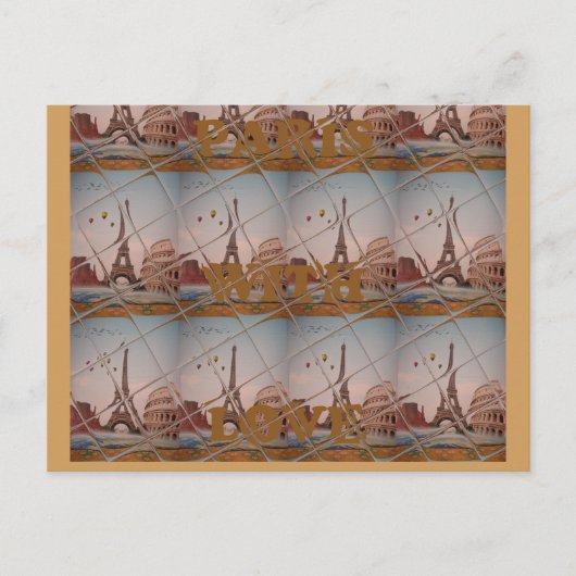 J'aime Paris (ik hou van Parijs) Briefkaart (Voorkant)