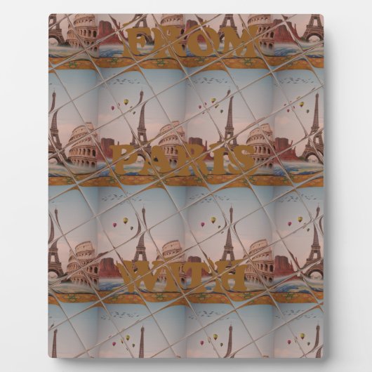 J'aime Paris (ik hou van Parijs) Fotoplaat (Voorkant)