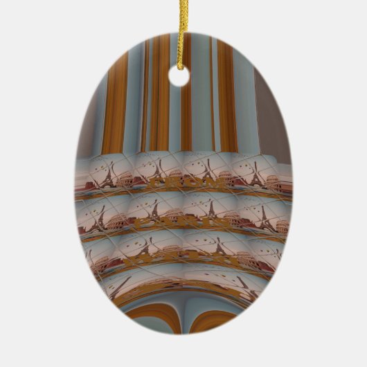 J'aime Paris (ik hou van Parijs) Keramisch Ornament (Voorkant)