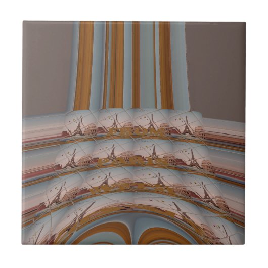 J'aime Paris (ik hou van Parijs) Tegeltje (Voorkant)