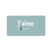 J'aime Paris Labels (Voorkant)