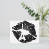 J'aime Paris Lips Briefkaart (Staand voorkant)