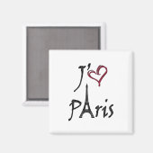 j'aime Paris Magneet (Voorkant / Achterkant)