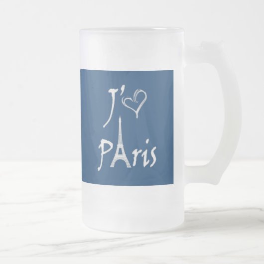 j'aime Paris Matglas Bierpul (Rechts)