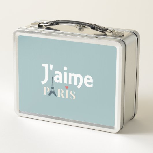 J'aime Paris Metal Lunch Box (Achterkant)