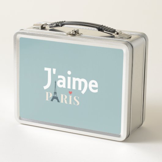 J'aime Paris Metal Lunch Box (Voorkant)