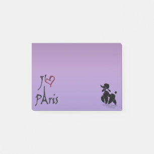 j'aime Paris' poedel Notities Post-it® Notes