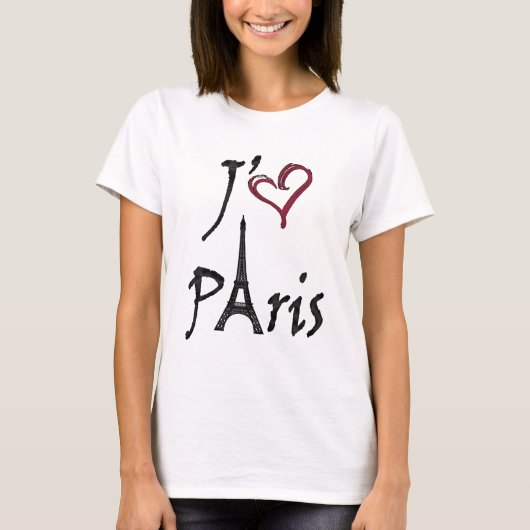 j'aime Paris T-shirt (Voorkant)