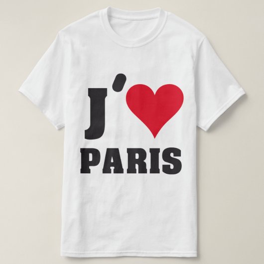 J'aime Paris T-shirt (Design voorkant)