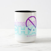 J'aime pas chat Franse expressie kat grappig Tweekleurige Koffiemok (Center)