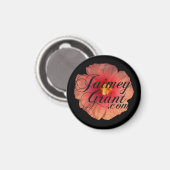 "JaimeyGrant.com" Logo Magnet (Voorkant / Achterkant)