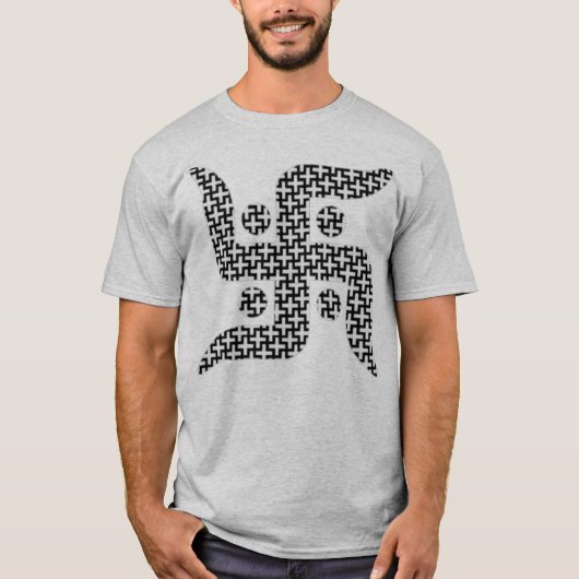 + Jain Swastika T-shirt (Voorkant)