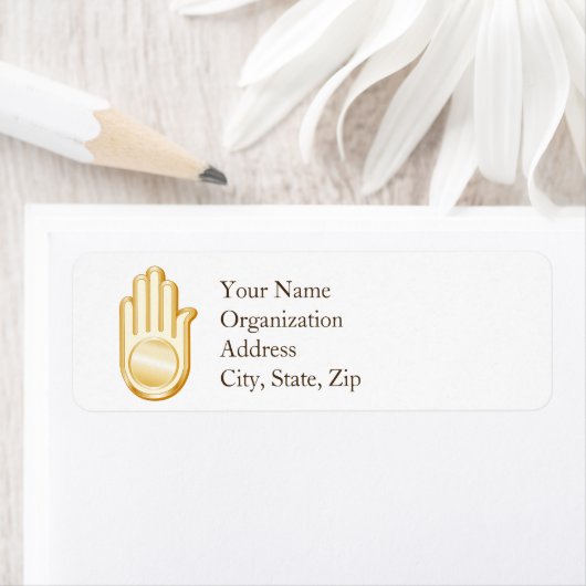 Jain Symbol Adresetiketten Etiket (Insitu)