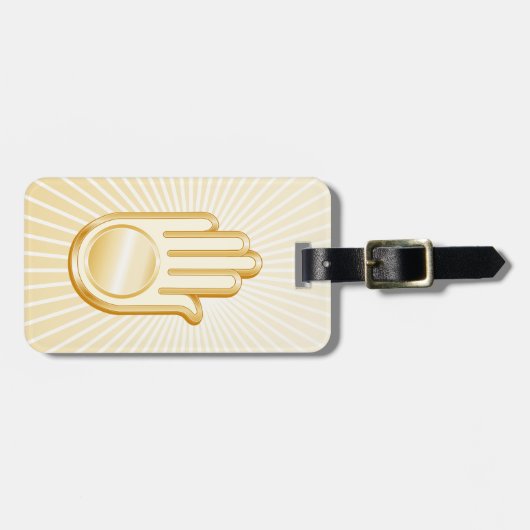 Jain Symbol Bagagelabel (Voorkant horizontaal)