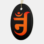 Jain Symbol for OM Keramisch Ornament (Links)