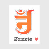 Jain Symbol for OM Sticker (Vel)