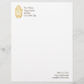 Jain Symbol Gepersonaliseerd Briefhoofd (Voorkant)