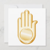 Jain Symbol Invitation/Announcement Flat Card (Voorkant)