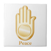 Jain Symbol Tegeltje (Voorkant)