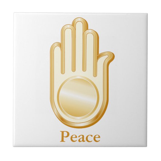 Jain Symbol Tegeltje (Voorkant)