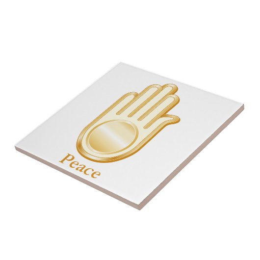 Jain Symbol Tegeltje (Zijkant)