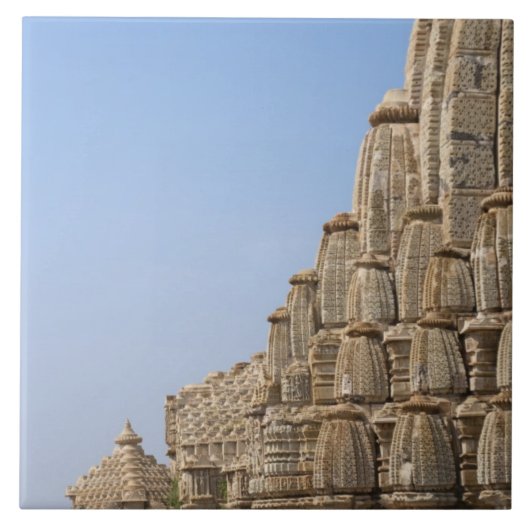 Jain tempel in Chittorgarh Fort, India Tegeltje (Voorkant)