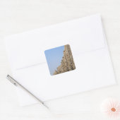 Jain temple in Chittorgarh Fort, India Vierkante Sticker (Envelop)