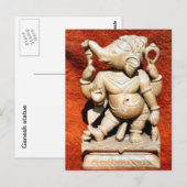 Jain temple, India standbeeld Briefkaart (Voorkant / Achterkant)