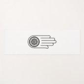 Jainisme Symbool van Ahimsa (Handboek van geweldlo Yogamat (Voorkant (horizontaal))