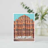 Jaipur Hawa Mahal Souvenir Briefkaart (Staand voorkant)