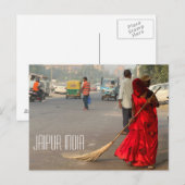 Jaipur India briefkaart (Voorkant / Achterkant)