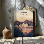 Jaipur India Canvasprint Reisposter Muurkunst Canvas Afdruk