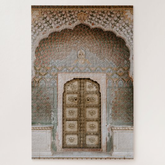 Jaipur India Mosaic Tile Palace Doorway Photo Legpuzzel (Verticaal)