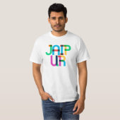 Jaipur India Pop Art Letters T-shirt (Voorkant volledig)