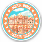 Jaipur India Sticker (Voorkant)